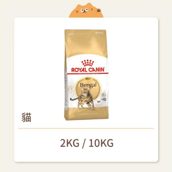 【法國皇家】貓咪 一般飼料 品種系列 BG40 豹貓成貓 