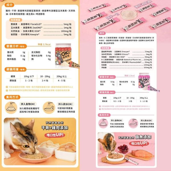 怪獸部落 OK！保健品系列 益生菌、軟骨素、葉黃素、蔓越莓、元氣鐵、好心情 