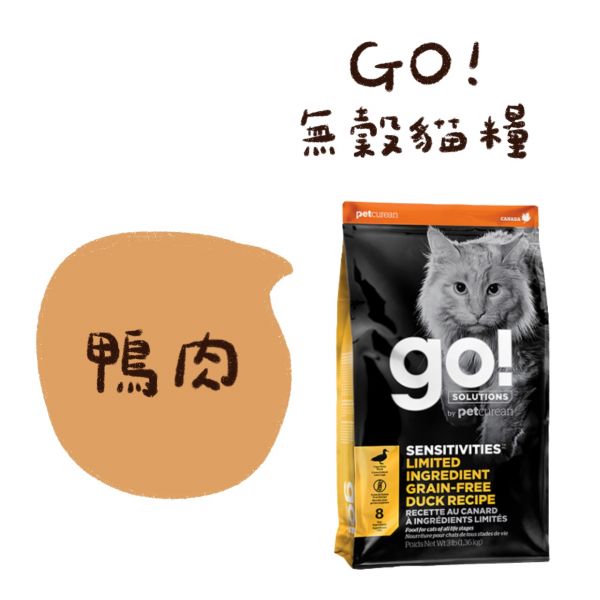 私訊LINE領促銷價｜GO! 貓咪天然糧 300g 8B(3.6kg) 3B(1.36) 