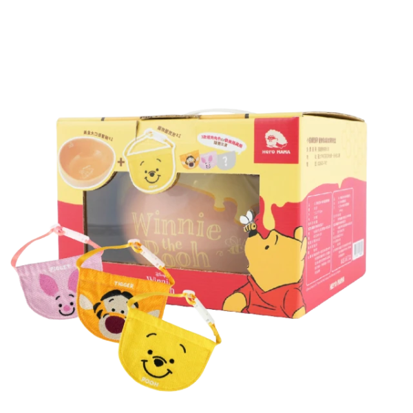 HeroMama 小熊維尼系列犬貓用品(餐碗禮盒/彈力球/貓抓屋/抱抱毯/貓隧道) 
