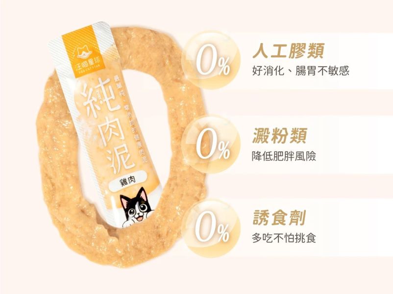 私訊LINE領促銷價｜汪喵星球 無膠純肉泥 6g*5條/包 