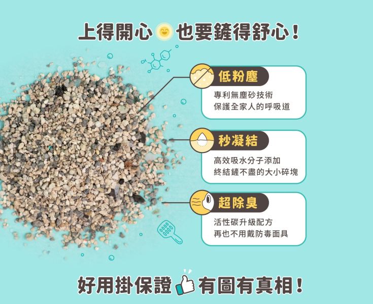 私訊LINE領促銷價｜怪獸部落 費洛蒙快樂貓砂 礦砂 
