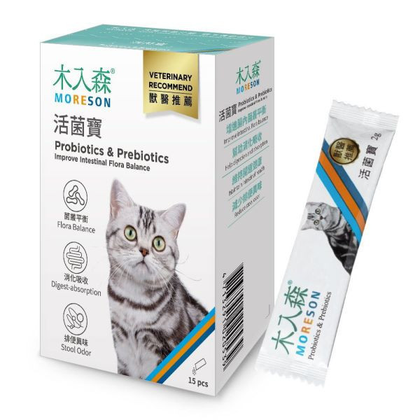 私訊LINE領促銷價｜木入森 貓咪活菌寶 貓咪益生菌 15包/30包 