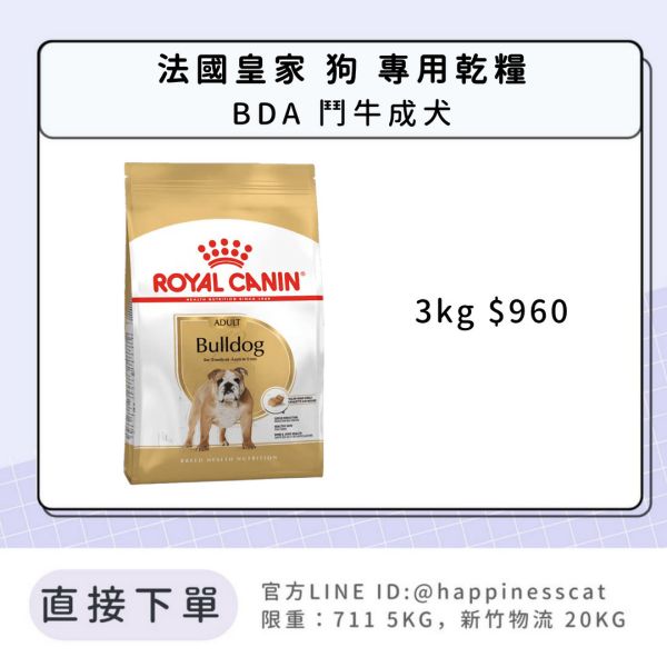 法國皇家 BDA 鬥牛成犬 3kg 