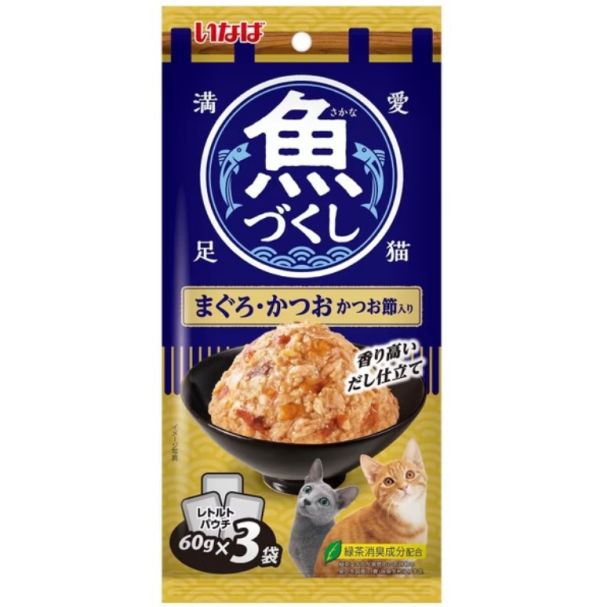 日本 CIAO 全魚宴貓餐包 60g*3/包 