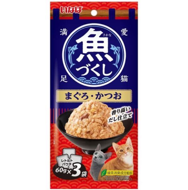日本 CIAO 全魚宴貓餐包 60g*3/包 
