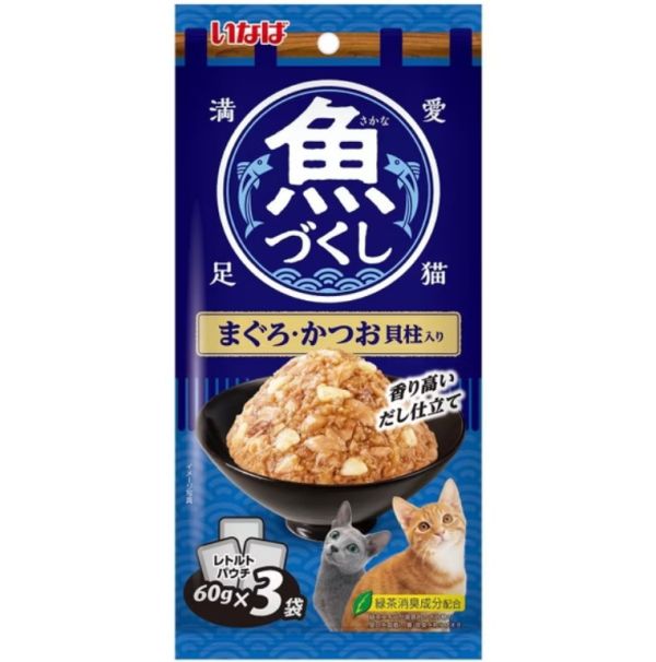 日本 CIAO 全魚宴貓餐包 60g*3/包 
