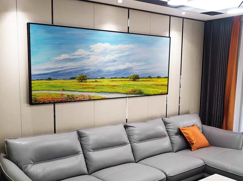 手繪油畫蔚藍晴空萬里秀麗風景裝飾畫沙發牆買畫首選 手繪油畫蔚藍晴空萬里秀麗風景裝飾畫沙發牆買畫首選