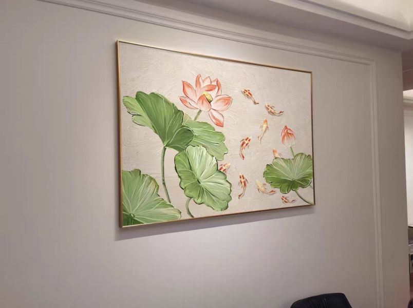 手繪油畫絕美荷花九如魚沙發牆玄關裝飾畫藝術掛畫送禮自用 手繪油畫絕美荷花九如魚沙發牆玄關裝飾畫藝術掛畫送禮自用如魚, 油畫 豐財藝術, 魚 開運, 開運山畫, 招財布, 掛畫 招財, 黃金樹畫, 送黃金, 開運山水, 風水 山, 山 畫, 山水風景風水畫, 風水山, 裝飾掛畫