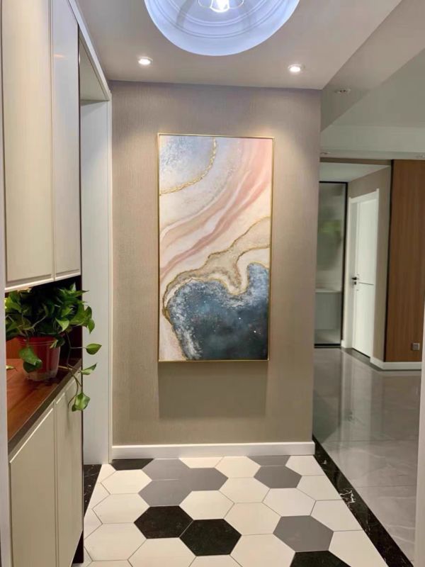 手繪油畫金箔現代抽象設計師推薦裝飾畫掛畫 手繪油畫金箔現代抽象設計師推薦裝飾畫掛畫