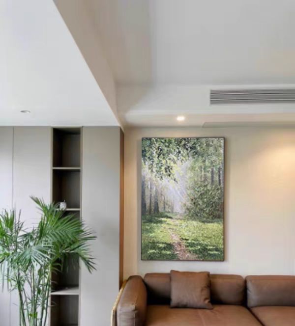 手繪油畫森間小路文青閱讀空間裝飾畫無框畫設計師最愛掛畫 手繪油畫森間小路文青閱讀空間裝飾畫無框畫設計師最愛掛畫