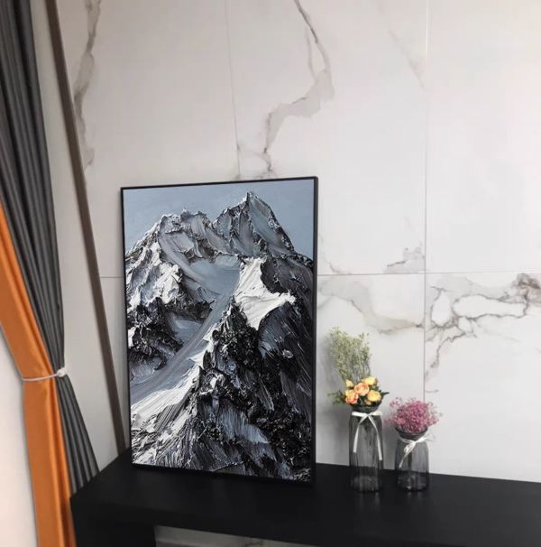 手繪油畫高級時尚雪山裝飾畫藝術掛畫現代裝潢必備 手繪油畫高級時尚雪山裝飾畫藝術掛畫現代裝潢必備