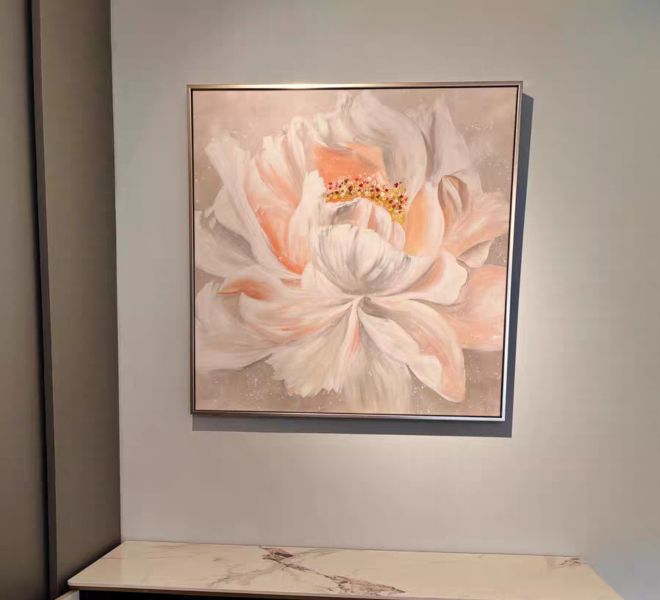 手繪油畫柔美粉色調花卉浪漫風格裝飾畫設計師推薦首選掛畫 手繪油畫柔美粉色調花卉浪漫風格裝飾畫設計師推薦首選掛畫