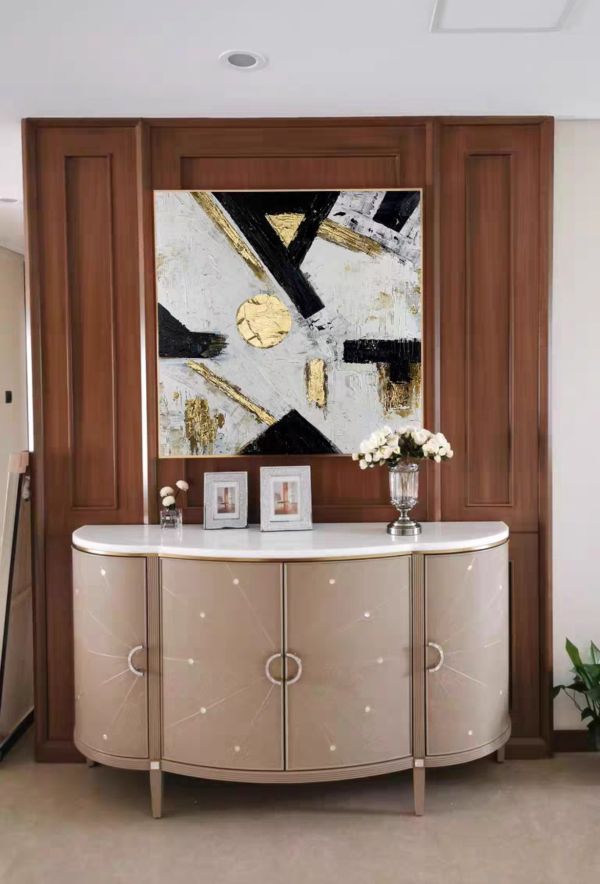 手繪油畫輕奢時尚裝潢金箔抽象裝飾畫設計師首選掛畫 手繪油畫輕奢時尚裝潢金箔抽象裝飾畫設計師首選掛畫