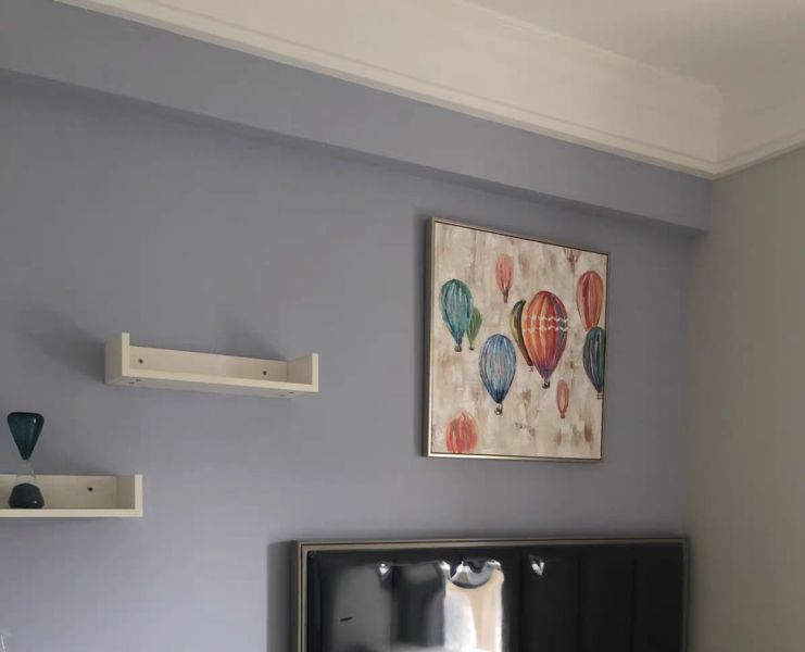 手繪油畫現代熱氣球兒童房活力裝飾畫藝術掛畫 手繪油畫現代熱氣球兒童房活力裝飾畫藝術掛畫