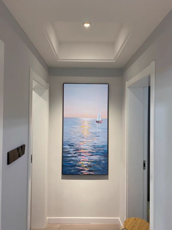 手繪油畫蔚藍大海無框畫裝飾畫客廳玄關掛畫送禮自用玄關掛畫四十年畫廊老店經營品質保證 畫 海, 買畫, 風景畫, 掛画, 靠山畫, 開店送禮, 送禮黃金, 畫海, 招財圖, 鹿 畫, 豐收畫, 船畫,