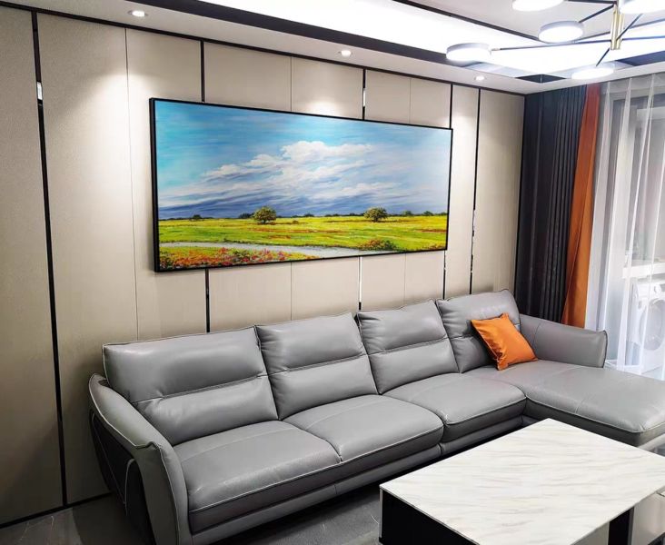 手繪油畫蔚藍晴空萬里秀麗風景裝飾畫沙發牆買畫首選 手繪油畫蔚藍晴空萬里秀麗風景裝飾畫沙發牆買畫首選