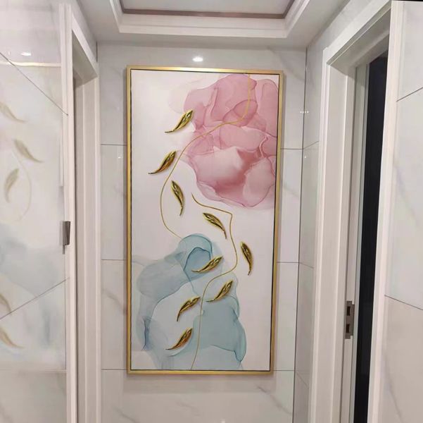 手繪油畫現代柔美九如魚客廳玄關裝飾畫藝術掛畫買畫首選 手繪油畫現代柔美九如魚客廳玄關裝飾畫藝術掛畫買畫首選