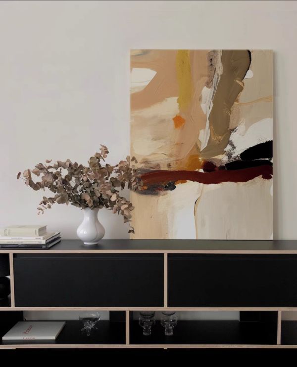 手繪油畫現代抽象木質文青宅設計師推薦買畫首選 手繪油畫現代抽象木質文青宅設計師推薦買畫首選