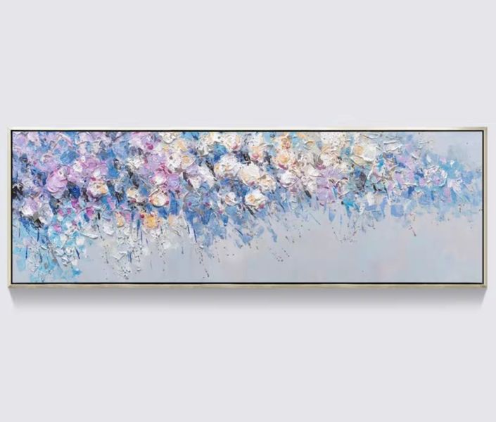 手繪油畫鳶尾花色系典雅花卉沙發牆裝飾畫現代裝潢必備軟裝 手繪油畫鳶尾花色系典雅花卉沙發牆裝飾畫現代裝潢必備軟裝