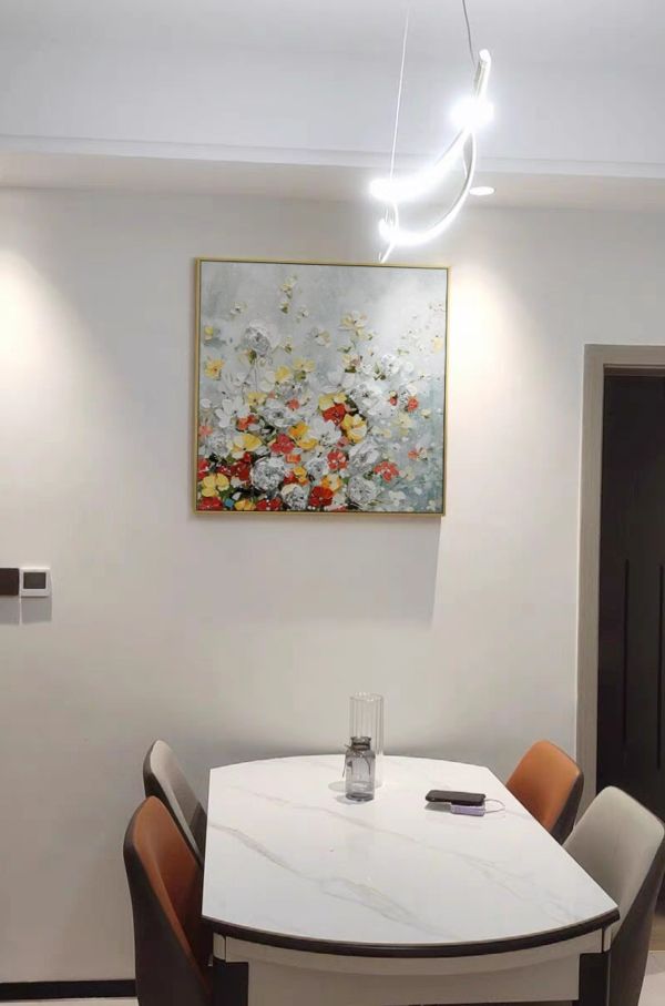 手繪油畫立體厚油典雅花卉藝術掛畫客廳玄關送禮自用 手繪油畫立體厚油典雅花卉藝術掛畫客廳玄關送禮自用