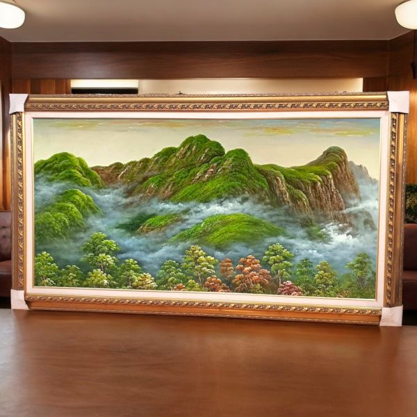 手繪油畫貴人相助背有靠山辦公室沙發牆風水師推薦財位掛畫四十年實體老店經營品質保證 手繪油畫貴人相助背有靠山辦公室沙發牆風水師推薦財位掛畫四十年實體老店經營品質保證