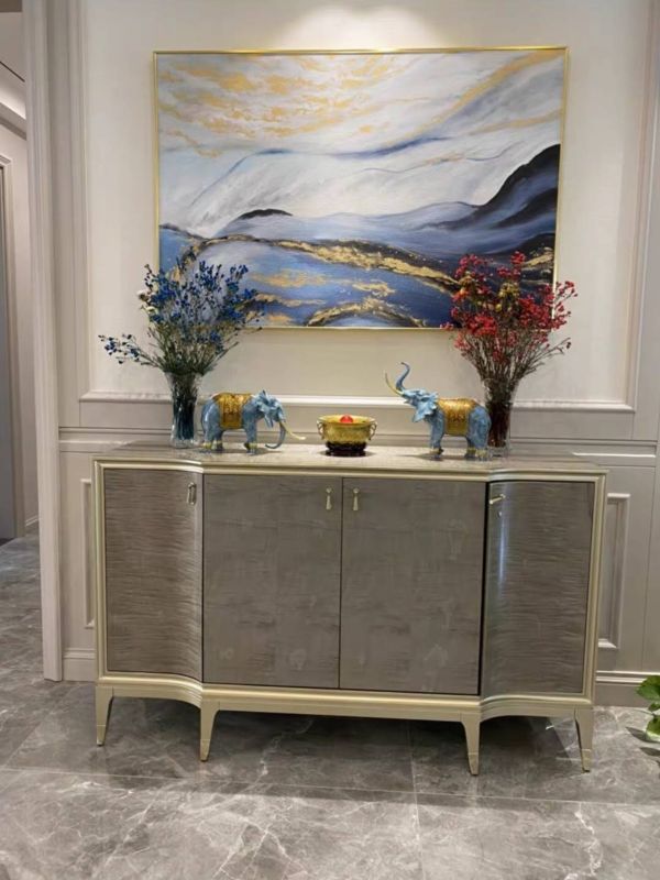 手繪油畫瓷藍雲海抽象現代金箔無框畫裝飾畫四十年畫廊老店經營品質保證 金箔畫, 藝術畫, 豐收畫,抽象畫,抽象掛畫,買畫,桃園畫廊,新麗畫廊