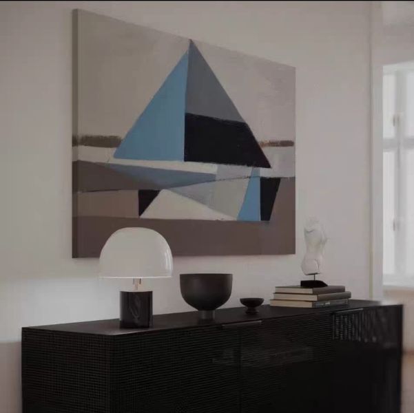 手繪油畫現代抽象帆船裝飾畫藝術掛畫送禮自用 手繪油畫現代抽象帆船裝飾畫藝術掛畫送禮自用