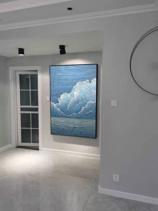 手繪油畫立體厚油無盡大海裝飾畫藝術掛畫落地畫設計師最愛 手繪油畫立體厚油無盡大海裝飾畫藝術掛畫落地畫設計師最愛