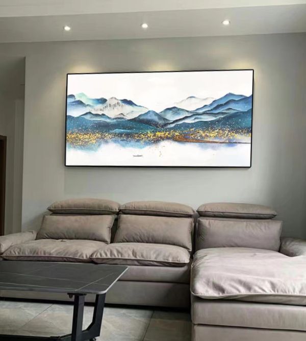 手繪油畫金箔現代山水風水師推薦財位掛畫裝飾畫藝術掛畫買畫首選 手繪油畫金箔現代山水風水師推薦財位掛畫裝飾畫藝術掛畫買畫首選