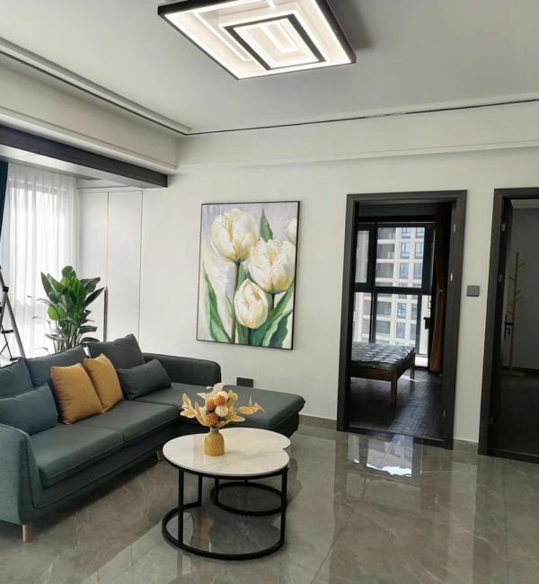 手繪油畫浪漫鬱金香裝飾畫藝術掛畫設計師推薦送禮自用 手繪油畫歐式風景靠山裝飾畫藝術掛畫玄關客廳買畫首選