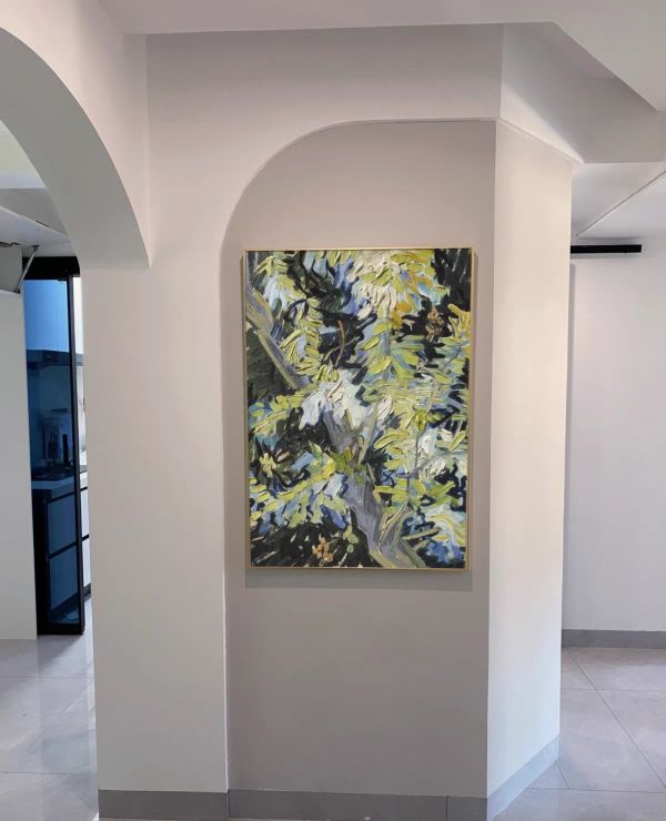 手繪油畫法式綠植裝飾畫典雅藝術掛畫設計師最愛 手繪油畫法式綠植裝飾畫典雅藝術掛畫設計師最愛