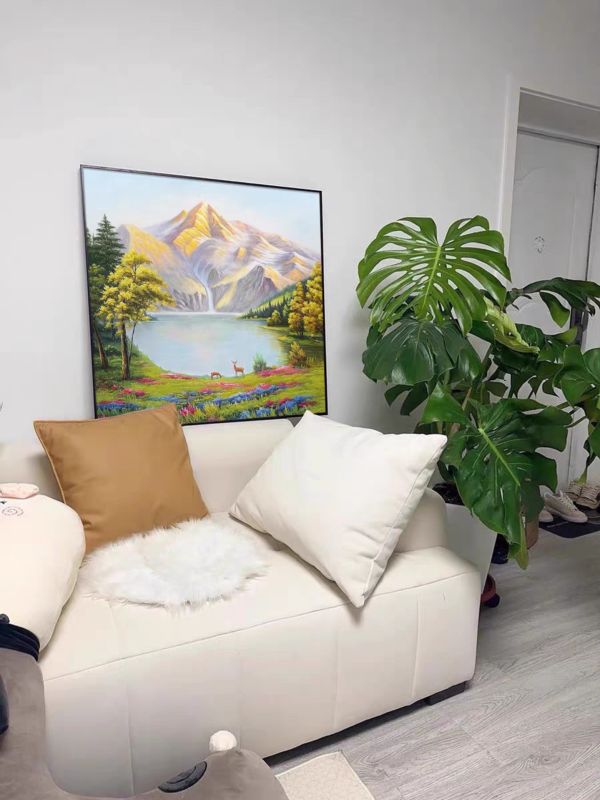 手繪油畫金山寶庫財鹿聚寶盆山水畫風水師推薦財位必備掛畫四十年老店經營品質保證 手繪油畫金山寶庫財鹿聚寶盆山水畫風水師推薦財位必備掛畫四十年老店經營品質保證