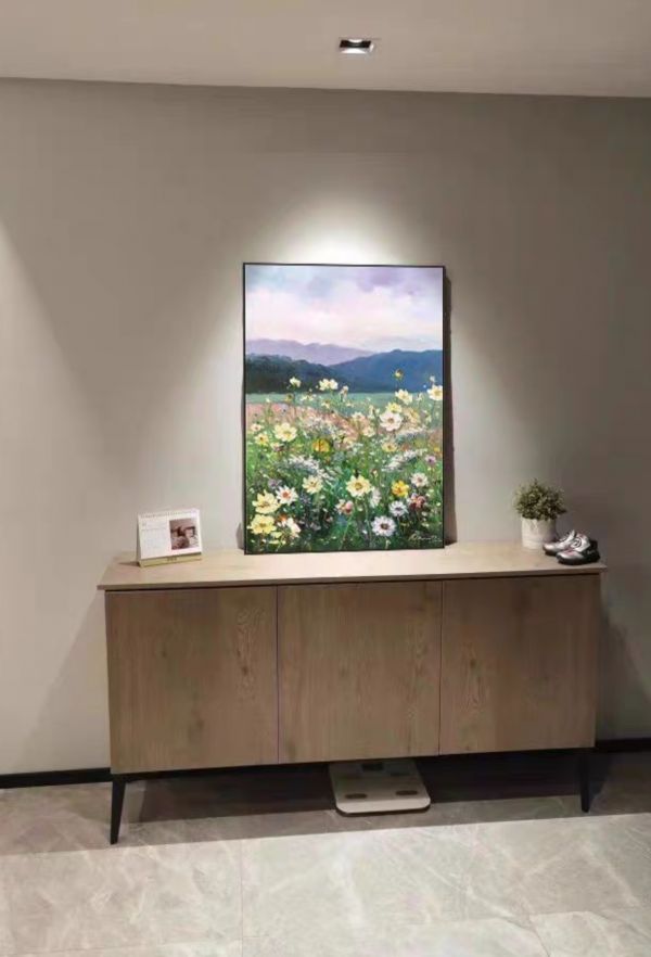 手繪油畫 ❲浪漫花園❳ 療癒系風景裝飾掛畫走廊玄關客廳沙發牆 