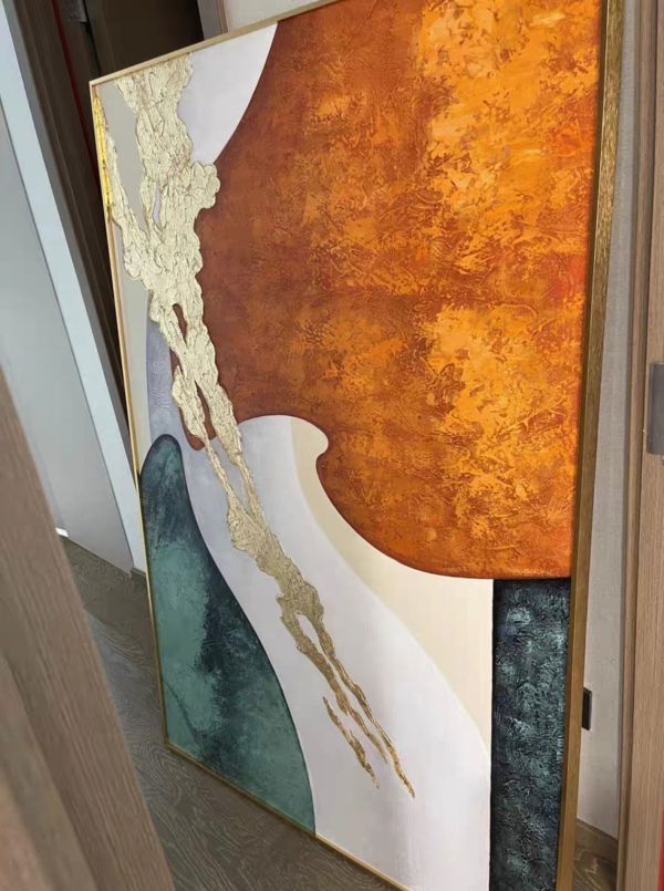 手繪油畫當代抽象藝術裝飾畫藝術掛畫客廳沙發牆送禮自用 手繪油畫當代抽象藝術裝飾畫藝術掛畫客廳沙發牆送禮自用