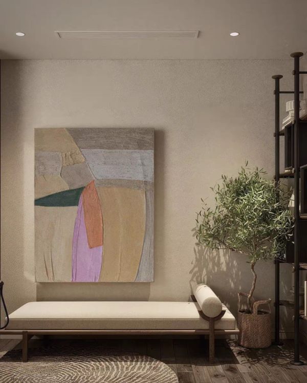 手繪油畫現代莫蘭迪色塊厚油肌理裝飾畫設計師推薦藝術掛畫 手繪油畫現代莫蘭迪色塊厚油肌理裝飾畫設計師推薦藝術掛畫