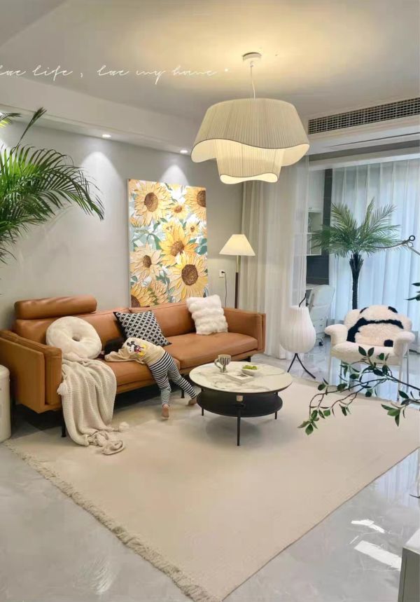 手繪油畫陽光向日葵大地色系設計師推薦買畫首選 手繪油畫陽光向日葵大地色系設計師推薦買畫首選