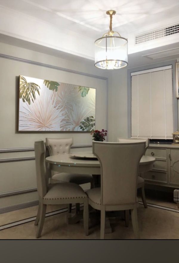 手繪油畫北歐宅綠植花卉裝飾畫餐桌客廳無框畫 客廳掛畫, 畫作, 畫布, 玄關裝飾, 發財樹畫, 畫 花, 北歐掛畫