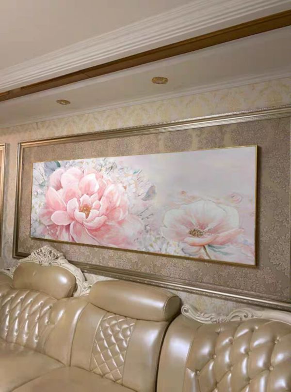 手繪油畫高訂款歐式典雅浪漫牡丹富貴裝飾畫藝術掛畫入門牡丹花 手繪油畫高訂款歐式典雅浪漫牡丹富貴裝飾畫藝術掛畫入門牡丹花