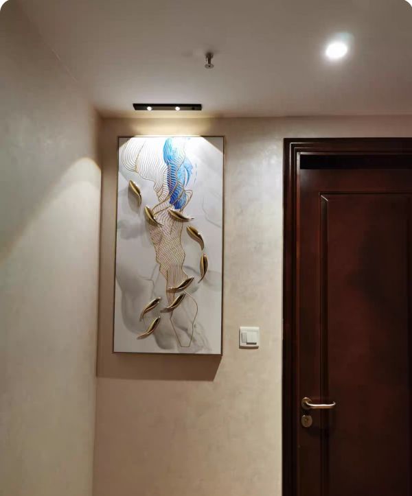 獨家販售手繪油畫金箔立體九如魚客廳玄關沙發牆掛畫裝飾畫 獨家販售手繪油畫金箔立體九如魚客廳玄關沙發牆掛畫裝飾畫