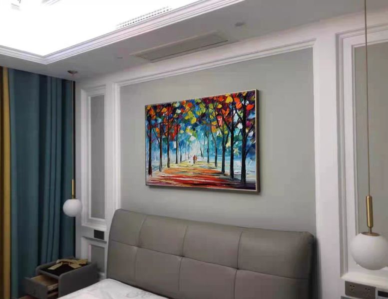 手繪油畫厚油立體肌理康莊大道裝飾畫客廳玄關臥室藝術掛畫 手繪油畫厚油立體肌理康莊大道裝飾畫客廳玄關臥室藝術掛畫