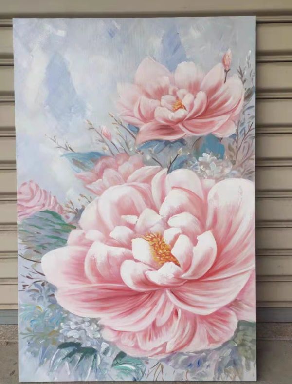 手繪油畫典雅國色天香牡丹花玄關沙發牆裝飾畫藝術掛畫送禮自用 手繪油畫典雅國色天香牡丹花玄關沙發牆裝飾畫藝術掛畫送禮自用