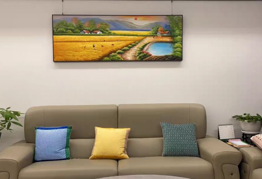 手繪油畫黃金大豐收招財旭日東昇風水畫送禮自用買畫首選 手繪油畫黃金大豐收招財旭日東昇風水畫送禮自用買畫首選