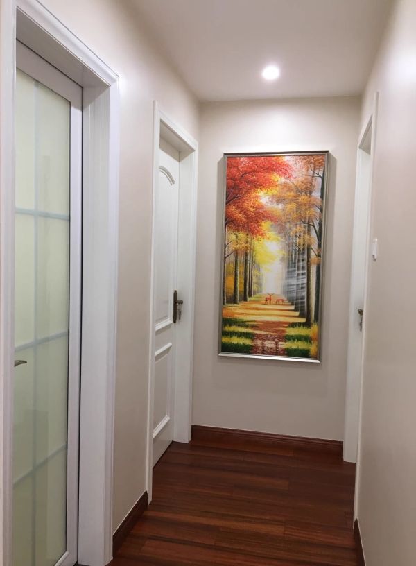 手繪油畫現代福鹿鴻運大道裝飾畫客廳玄關掛畫 手繪油畫現代鴻運福鹿大道裝飾畫客廳玄關掛畫