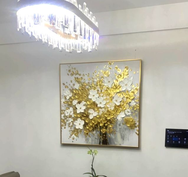 手繪油畫黃金厚油立體花卉裝飾畫藝術掛畫財位掛畫 手繪油畫黃金厚油立體花卉裝飾畫藝術掛畫財位掛畫