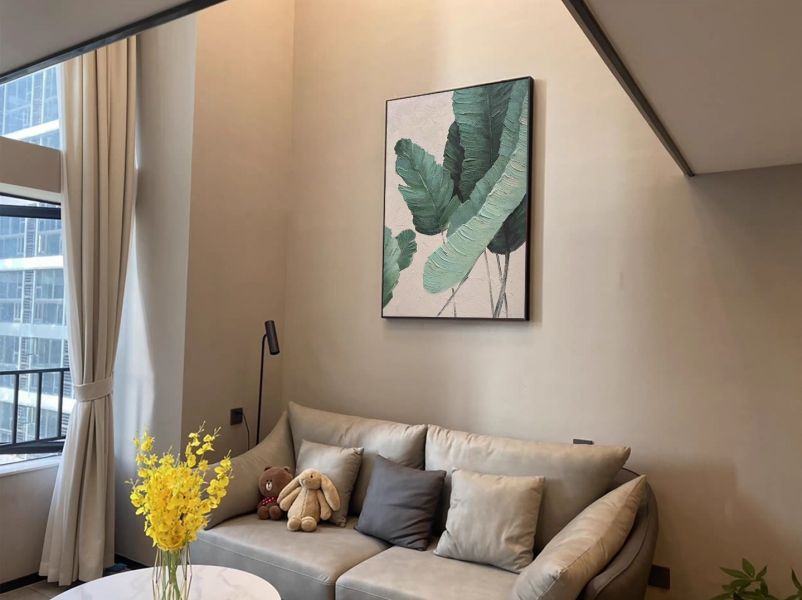 手繪油畫北歐綠植宅必備裝飾畫無框畫設計師最愛 手繪油畫北歐綠植宅必備生機盎然裝飾畫無框畫設計師最愛