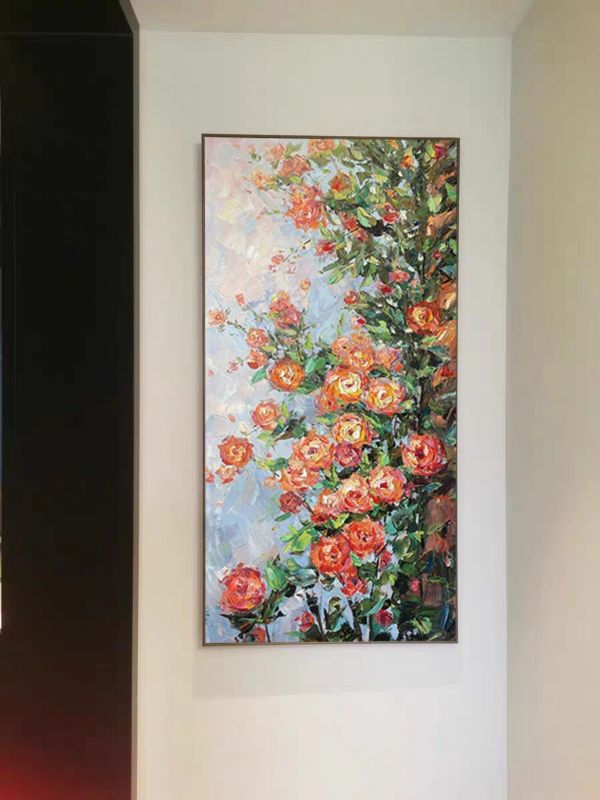 手繪油畫歐式風情花卉裝飾畫藝術掛畫沙發牆玄關買畫首選 手繪油畫歐式風情花卉裝飾畫藝術掛畫沙發牆玄關買畫首選