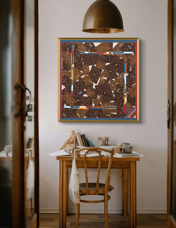 〔四十年實體店面專業絲巾裝框獨家技術〕hermes愛馬仕絲巾lv、Chanel、dior無損絲巾框絲巾裱框日後可拆下使用替換 絲巾,絲巾框,絲巾裝框,絲巾裱框