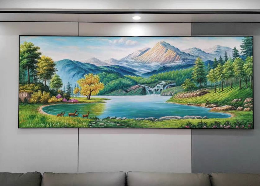 手繪油畫高訂款歐式招財聚寶盆財位必備現代裝潢風水師推薦山水掛畫買畫首選 手繪油畫高訂款歐式招財聚寶盆財位必備現代裝潢風水師推薦山水掛畫買畫首選