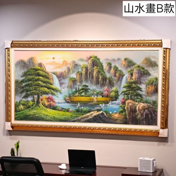 手繪油畫多款精選招財聚寶盆山水畫風水師推薦風水掛畫財位必備首選 風水 山, 山 畫, 山水風景風水畫, 風水山, 裝飾掛畫,買畫,新麗畫廊